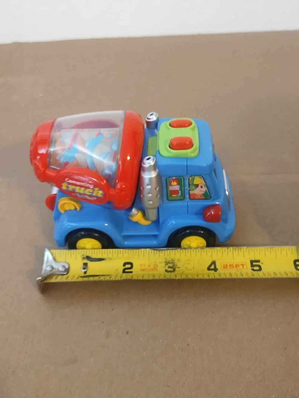 Happy professional Cartoon Car Kid Engineers City Crew Friction powered cement